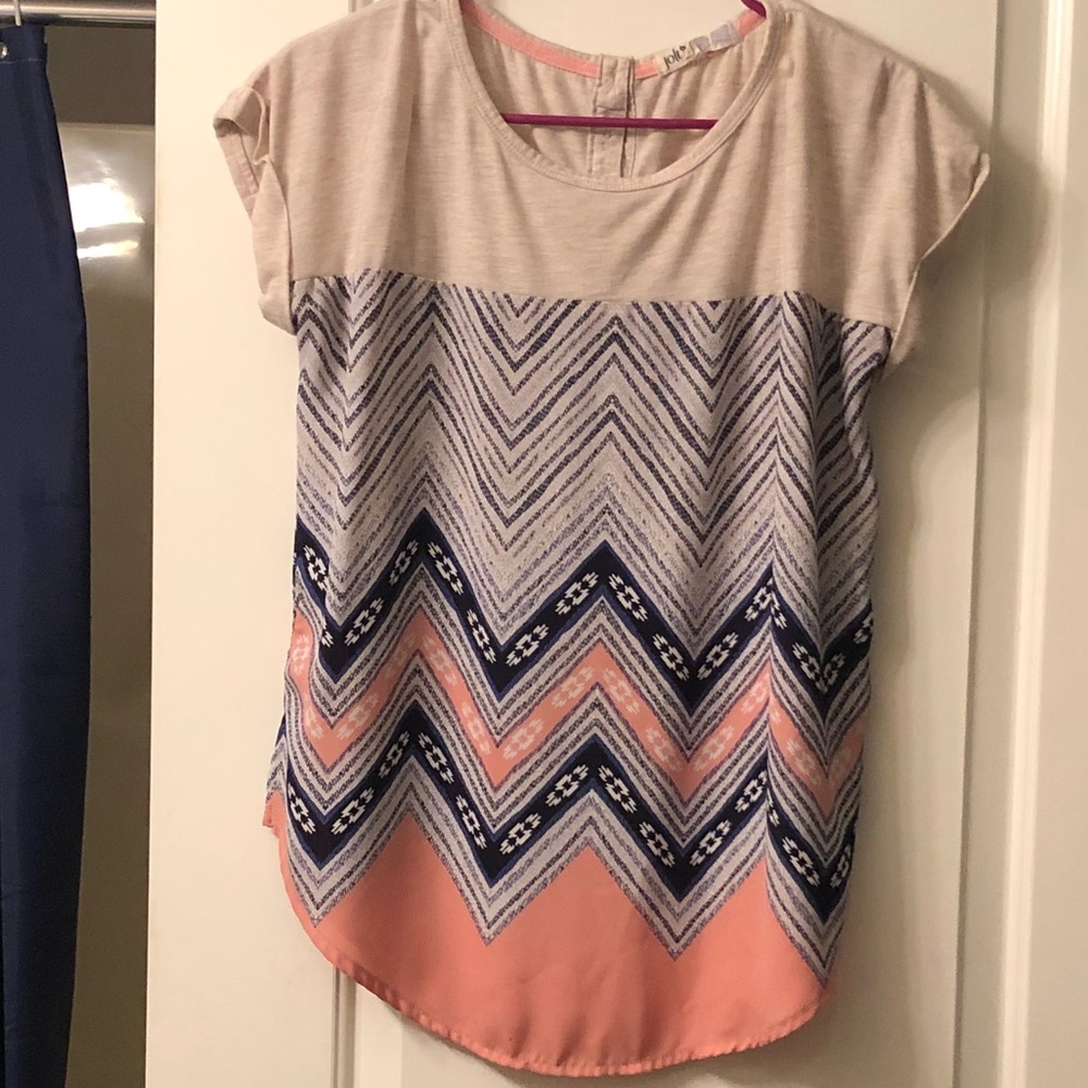 Shirt Sleeve blouse by Jolt Sz Lg